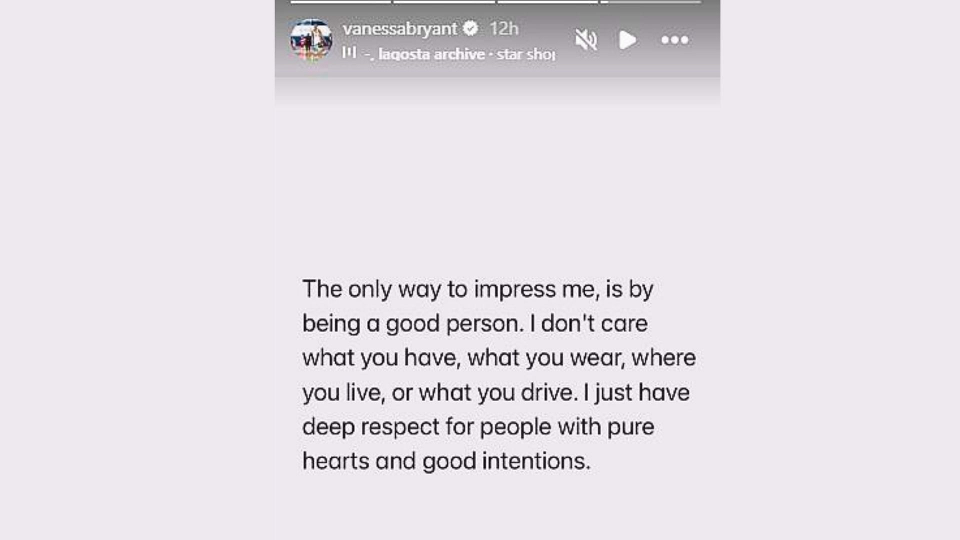 Vanessa ended the Instagram response with a quote (Image via vanessabryant/Instagram)